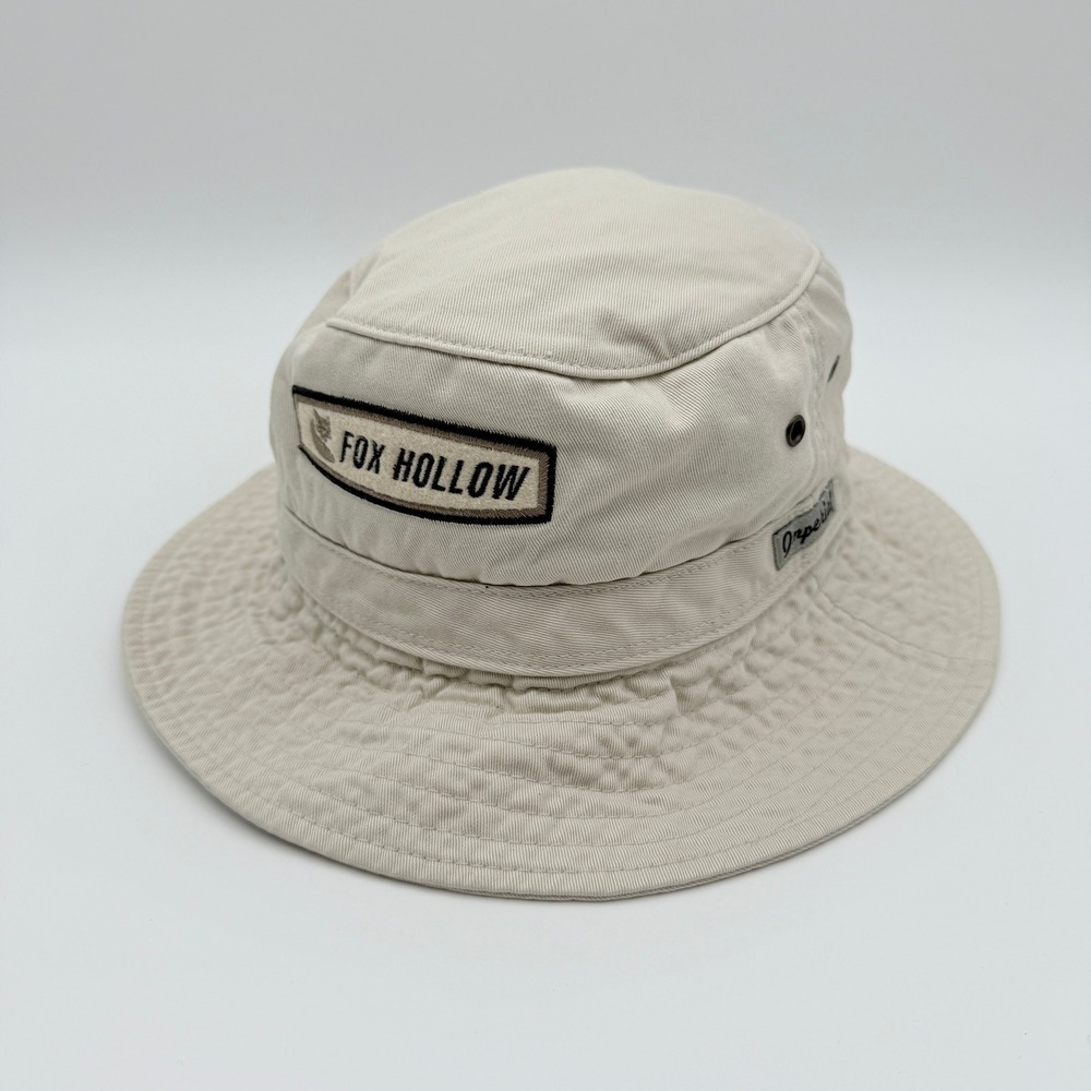 Imperial Fox Hollow Bucket Hat Adult L 7 1/4 - 7 3/8 Beige Golf Outdoors Hiking